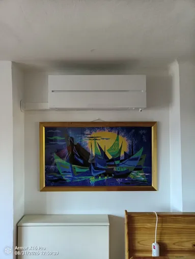 Installation d'une climatisation Mitsubishi électrique sur la presqu'île de Giens, Ollioules, VESTA ENR