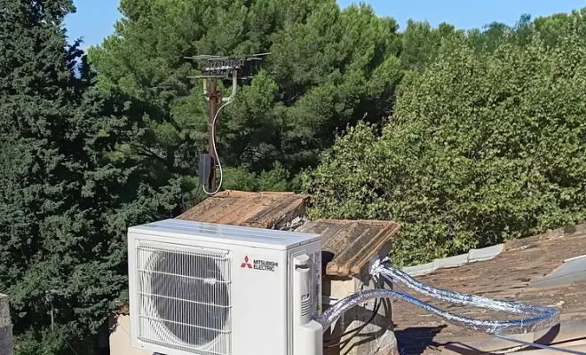 Installation d'une climatisation Mitsubishi électrique sur la presqu'île de Giens, Ollioules, VESTA ENR